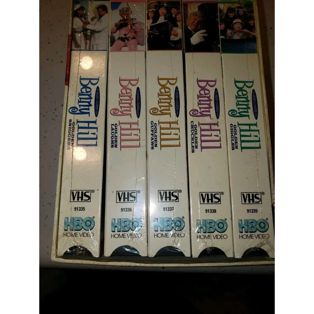 Benny Hill Complete 5 VHS Tapes Movies Sealed HBO Golden Series NEW READ
